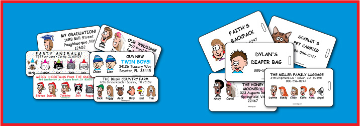 Family & PetLuggage Tags, Address Labels