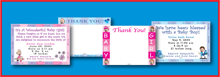 Baby, Birth Announcements, Thank You Cards