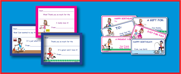 Children Gift Labels & Thank You Cards