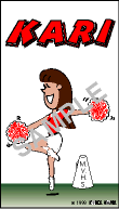 Cheerleader Luggage Tags