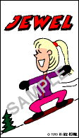 Snowboarding Luggage Tags