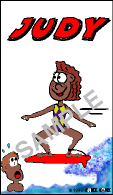 Surfer Bag Tags