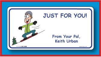 Snowboard Label
